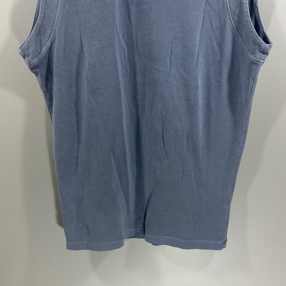 Gilded Intent Chic Sleeveless Blue Gray Women's Muscle Tee Tank Medium - Picture 3 of 11